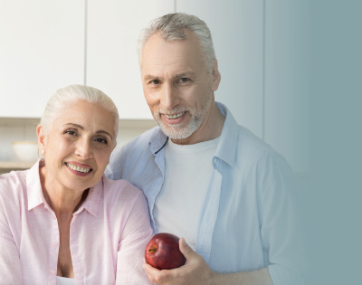 older couple smiling